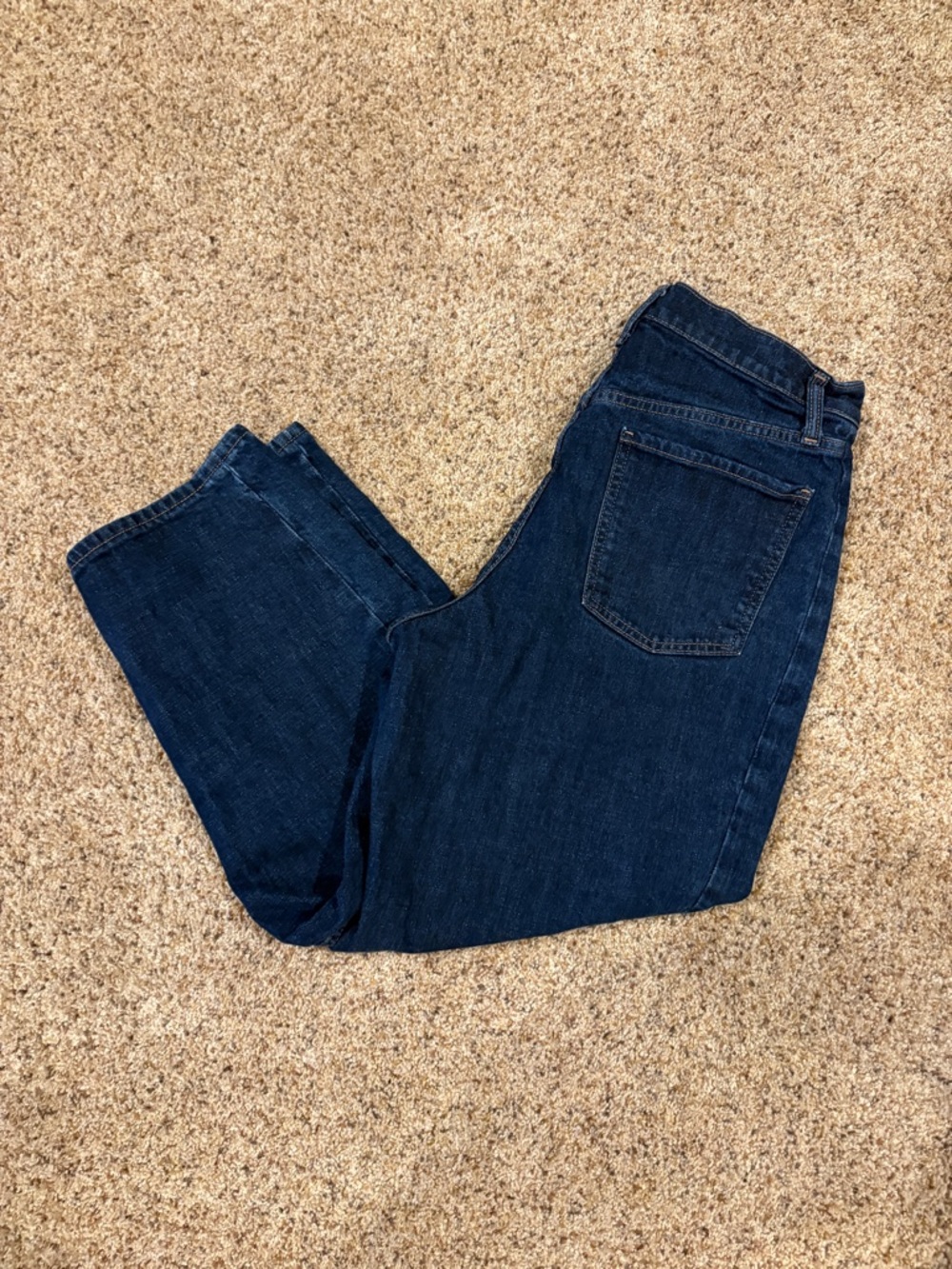 Old Navy Dark Wash High-Rise Barrel Leg Jeans